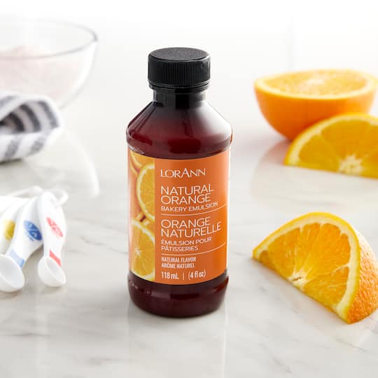 LorAnn Natural Orange Bakery Emulsion, 4oz.